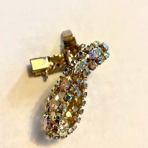 Sherman vintage 60s tennis rhinestone bracelet